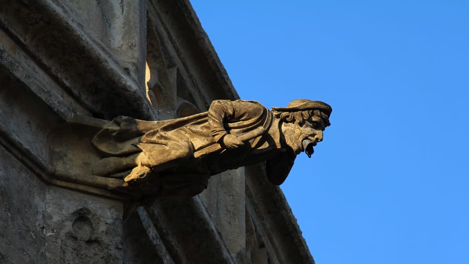 Wasserspeier an der Kirche der Heiligen Barbara in Kutná Hora | Foto: Kateřina Ayzpurvit, Radio Prague International Wasserspeier an der Kirche der Heiligen Barbara in Kutná Hora | Foto: Kateřina Ayzpurvit, Radio Prague International