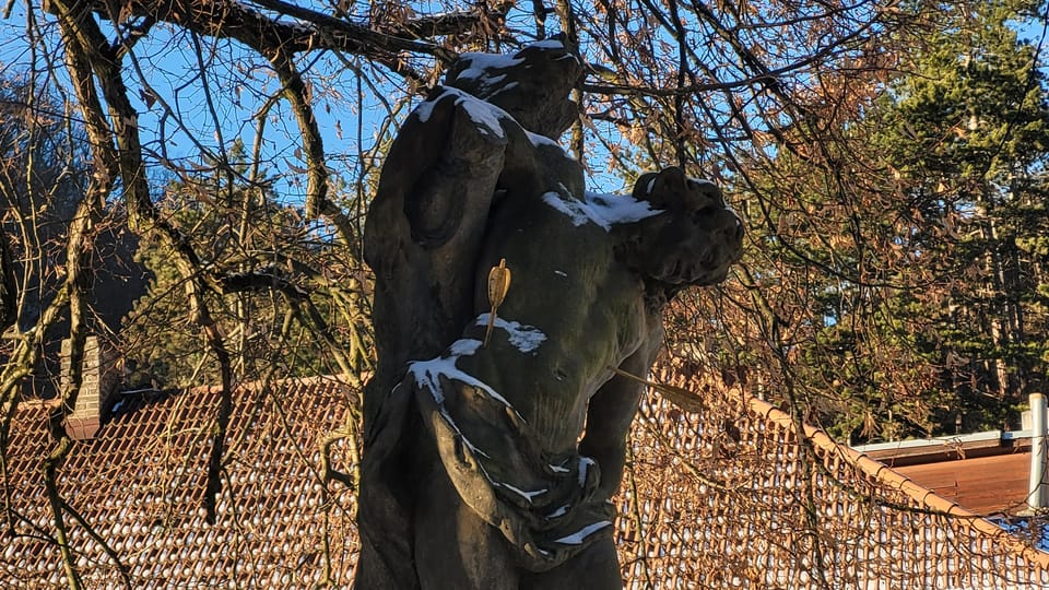 Statue des Heiligen Sebastian | Foto: Hana Slavická, Radio Prague International Statue des Heiligen Sebastian | Foto: Hana Slavická, Radio Prague International