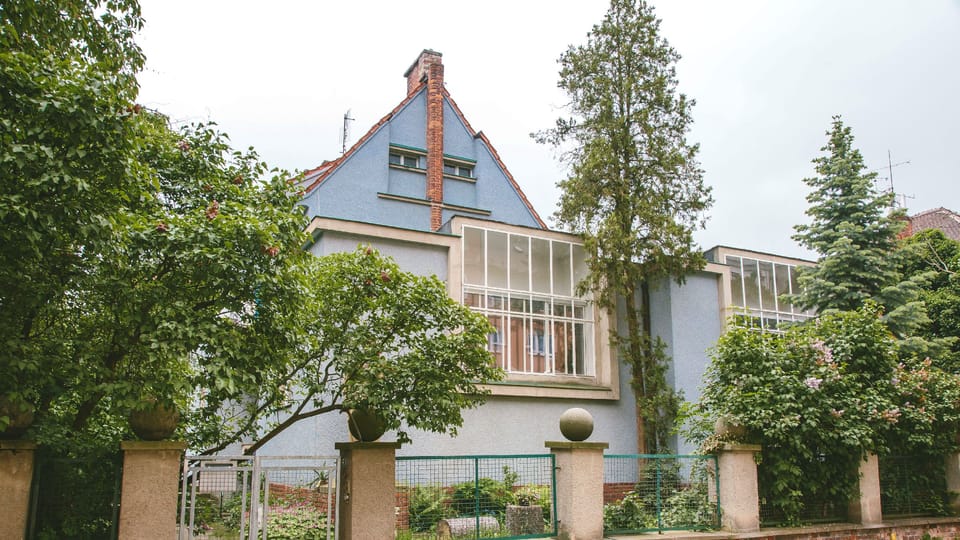 Olmützer Villa für den Bildhauer Julius Pelikán, erbaut 1925 von den Architekten Josef Štěpánek und dem berühmten Bohuslav Fuchs | Foto: Jana Volková, Tschechischer Rundfunk Olmützer Villa für den Bildhauer Julius Pelikán, erbaut 1925 von den Architekten Josef Štěpánek und dem berühmten Bohuslav Fuchs | Foto: Jana Volková, Tschechischer Rundfunk