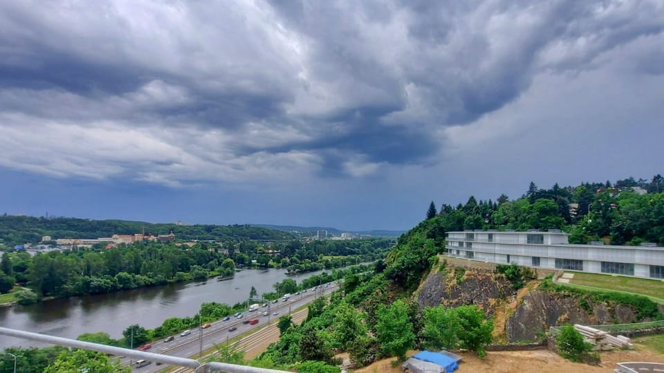 Barrandov-Terrassen während der Bauphase | Foto: Sabina Vosecká, Tschechischer Rundfunk Barrandov-Terrassen während der Bauphase | Foto: Sabina Vosecká, Tschechischer Rundfunk