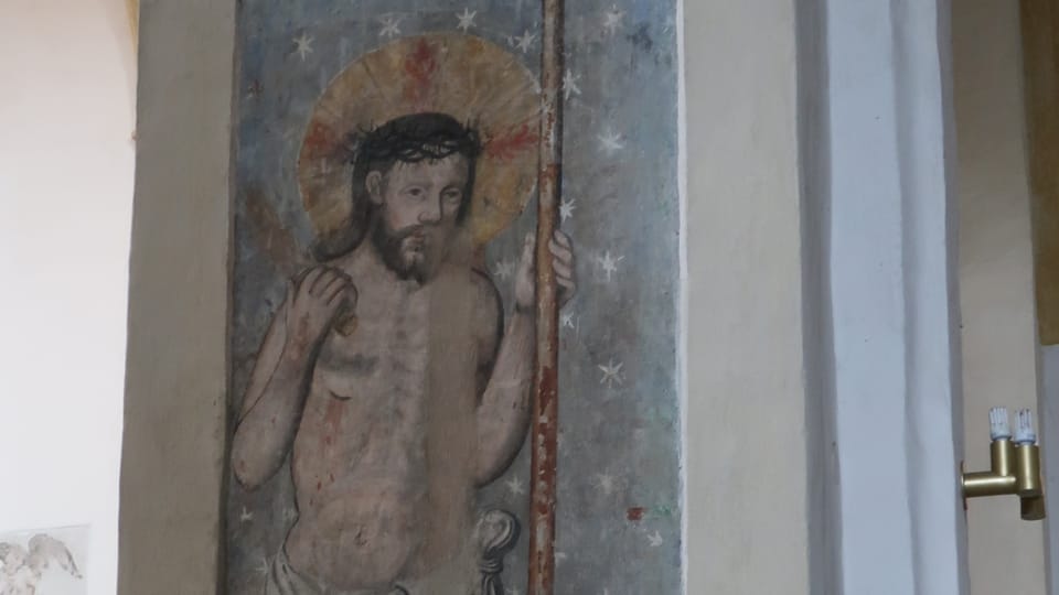 Fresko des Heiligen Christophorus | Foto: Till Janzer,  Radio Prague International