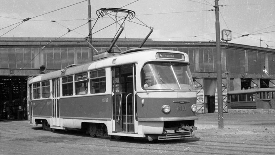 Straßenbahn T3 im Jahr 1962 | Foto: Dopravní podnik hl. m. Prahy