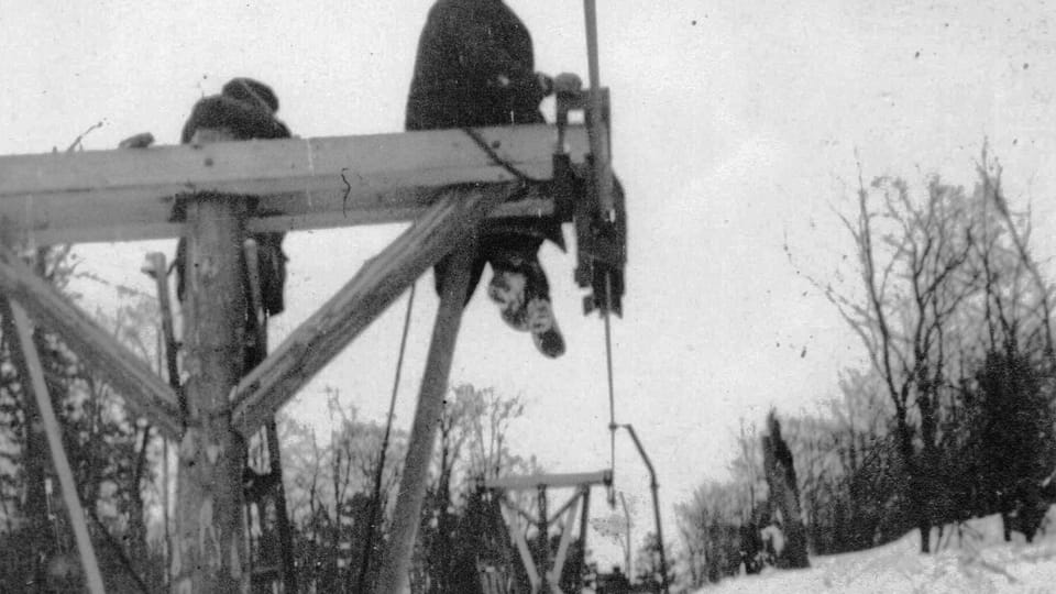Montage im Jahr 1940 | Foto: Archiv von Jan Šrubař / Podhorská jednota Radhošť Montage im Jahr 1940 | Foto: Archiv von Jan Šrubař / Podhorská jednota Radhošť