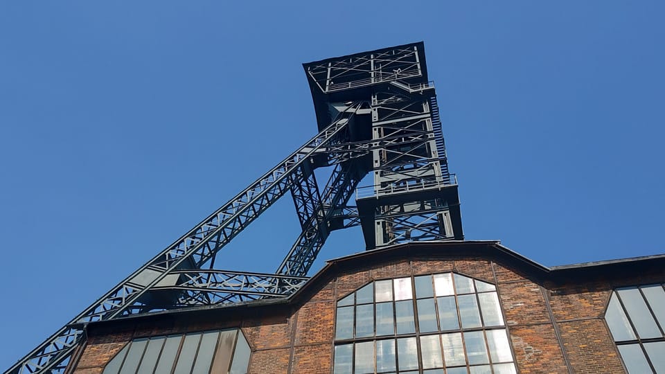 Förderturm des Bergwerks Hlubina in Ostrava | Foto: Anton Kajmakov, Radio Prague International Förderturm des Bergwerks Hlubina in Ostrava | Foto: Anton Kajmakov, Radio Prague International