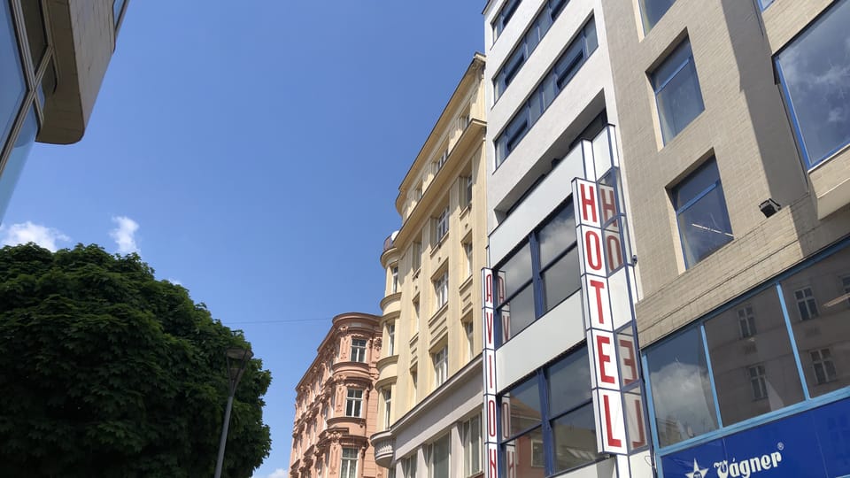 Hotel Avion befindet sich in Brno auf der Česká Straße | Foto: Ludmila Opltová, Tschechischer Rundfunk Hotel Avion befindet sich in Brno auf der Česká Straße | Foto: Ludmila Opltová, Tschechischer Rundfunk