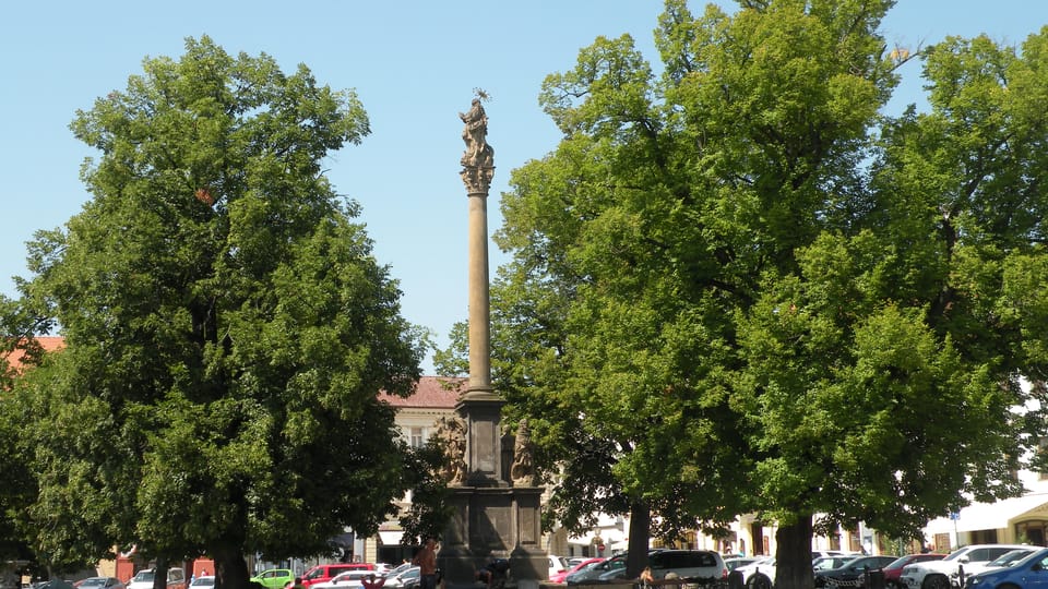 Pestsäule auf dem Platz | Foto: Martina Schneibergová,  Radio Prague International