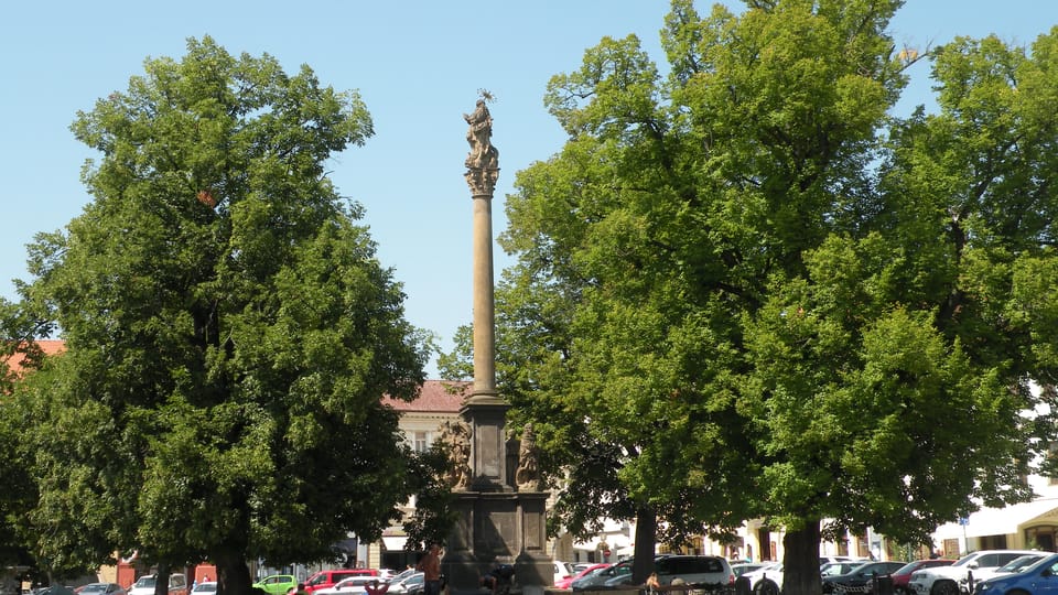 Pestsäule auf dem Platz | Foto: Martina Schneibergová, Radio Prague International Pestsäule auf dem Platz | Foto: Martina Schneibergová, Radio Prague International