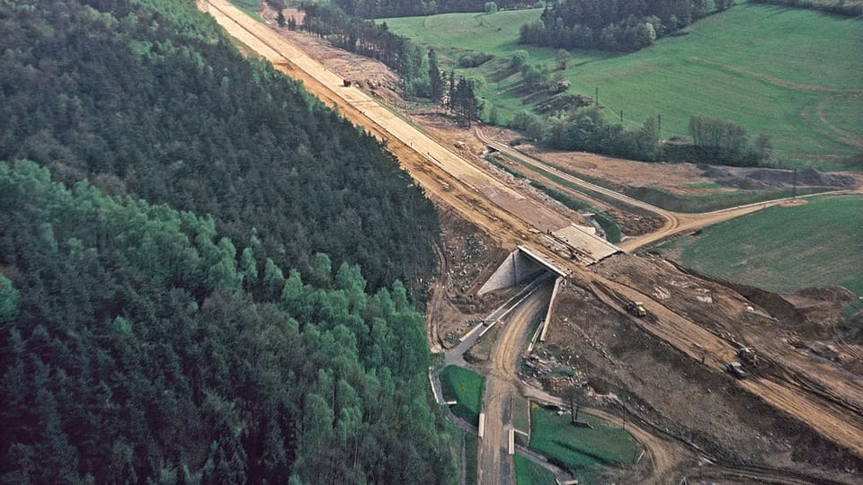 Bau des ersten Abschnitts der Autobahn D1 | Foto: Straßen- und Autobahndirektion Bau des ersten Abschnitts der Autobahn D1 | Foto: Straßen- und Autobahndirektion