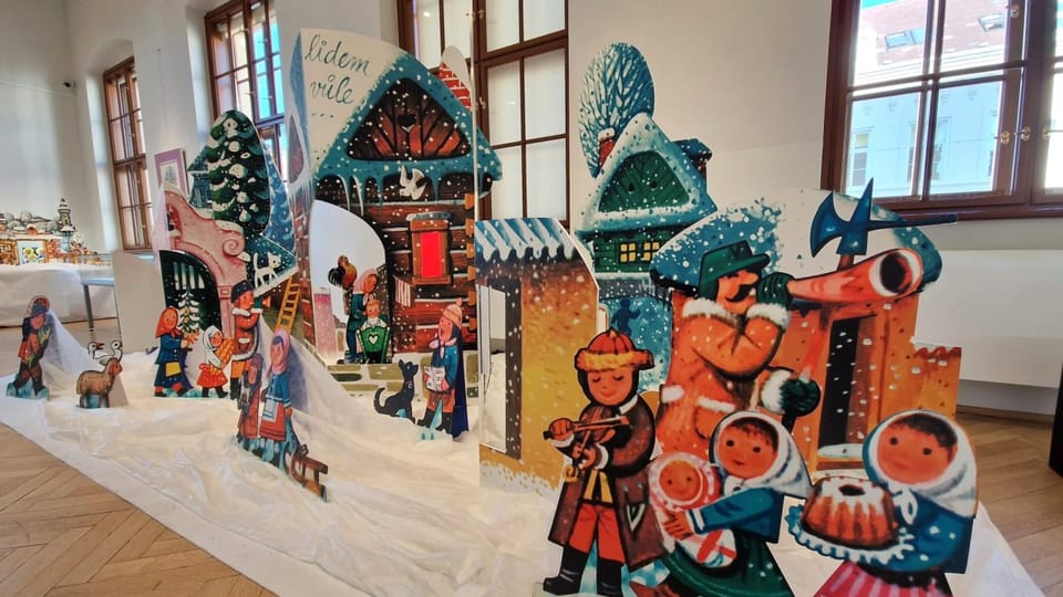 Ausstellung Das märchenhafte Weihnachtsfest von Vojtěch Kubašta | Foto: Petr Kubát, Tschechischer Rundfunk Ausstellung Das märchenhafte Weihnachtsfest von Vojtěch Kubašta | Foto: Petr Kubát, Tschechischer Rundfunk