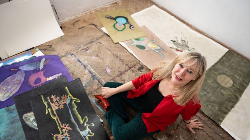 Malerin Erika Bornová | Foto: René Volfík,  Galerie Václava Špály
