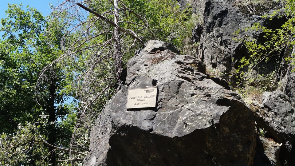 Weißer Felsen / Bílá skála – Denkmal für František Veselý | Foto: Miloš Turek, Radio Prague International Weißer Felsen / Bílá skála – Denkmal für František Veselý | Foto: Miloš Turek, Radio Prague International