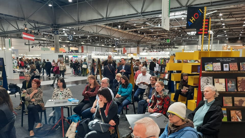 Buchpräsentation auf der Leipziger Buchmesse | Foto: Markéta Kachlíková, Radio Prague International Buchpräsentation auf der Leipziger Buchmesse | Foto: Markéta Kachlíková, Radio Prague International