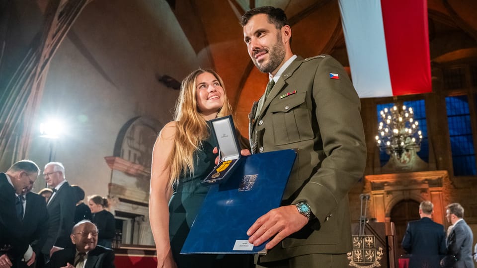 Josef Dostál mit seiner Partnerin Anežka | Foto: Zuzana Jarolímková, iROZHLAS.cz Josef Dostál mit seiner Partnerin Anežka | Foto: Zuzana Jarolímková, iROZHLAS.cz