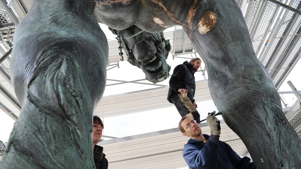 Rekonstruktion der Statue von Jan Žižka | Foto: Filip Jandourek,  Český rozhlas