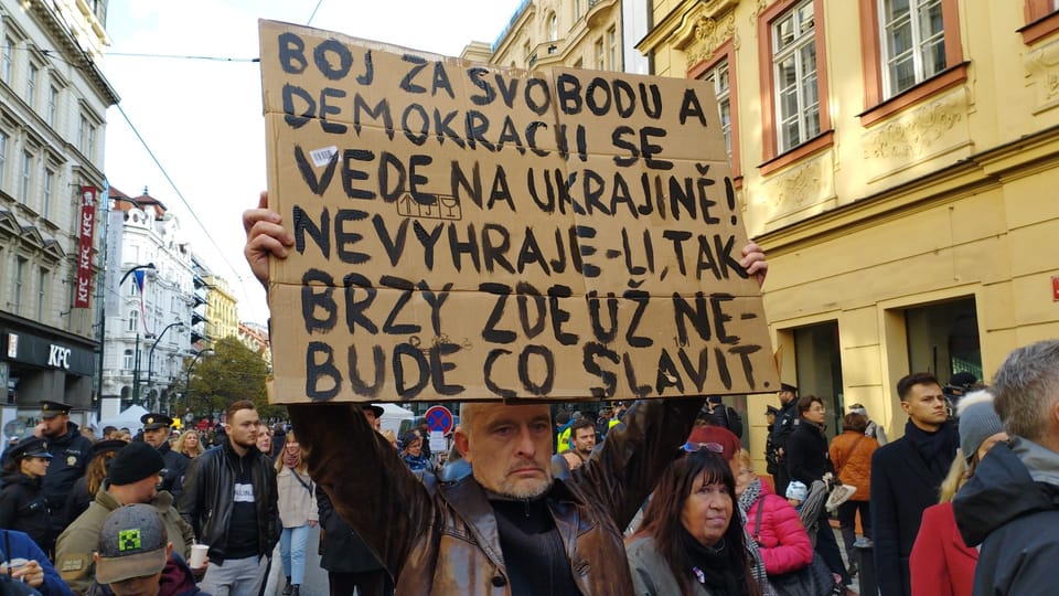 17. November 2023 in den Straßen von Prag | Foto: Igor Budykin,  Radio Prague International