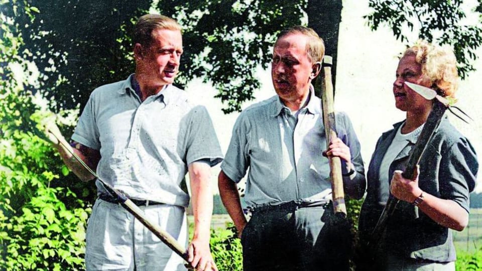 Ferdinand Peroutka, Karel Čapek und Olga Scheinpflugová | Foto: Čapek-Gedenkstätte Ferdinand Peroutka, Karel Čapek und Olga Scheinpflugová | Foto: Čapek-Gedenkstätte