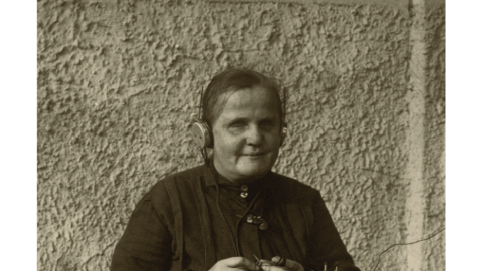 Blinde Zuhörerin Eliška Hořejší | Foto: Archiv des Tschechischen Rundfunks Blinde Zuhörerin Eliška Hořejší | Foto: Archiv des Tschechischen Rundfunks