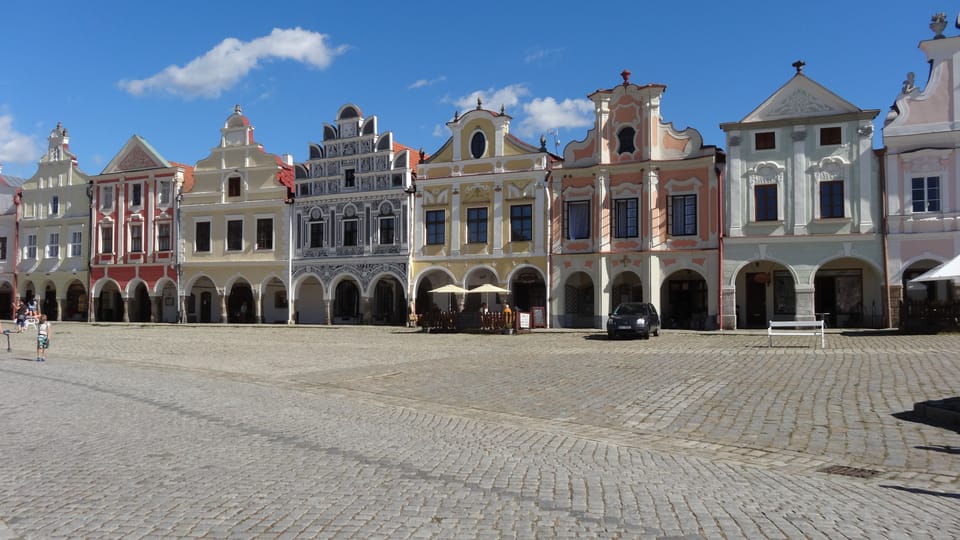 Zacharias von Neuhaus-Marktplatz in Telč | Foto: Klára Stejskalová,  Radio Prague International