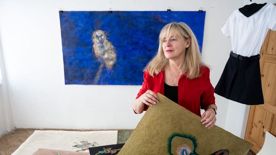 Malerin Erika Bornová | Foto: René Volfík,  Galerie Václava Špály