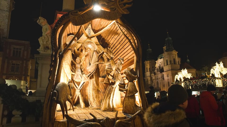 Weihnachtskrippe auf dem Altstädter Ring | Foto: Barbora Navrátilová, Radio Prague International Weihnachtskrippe auf dem Altstädter Ring | Foto: Barbora Navrátilová, Radio Prague International