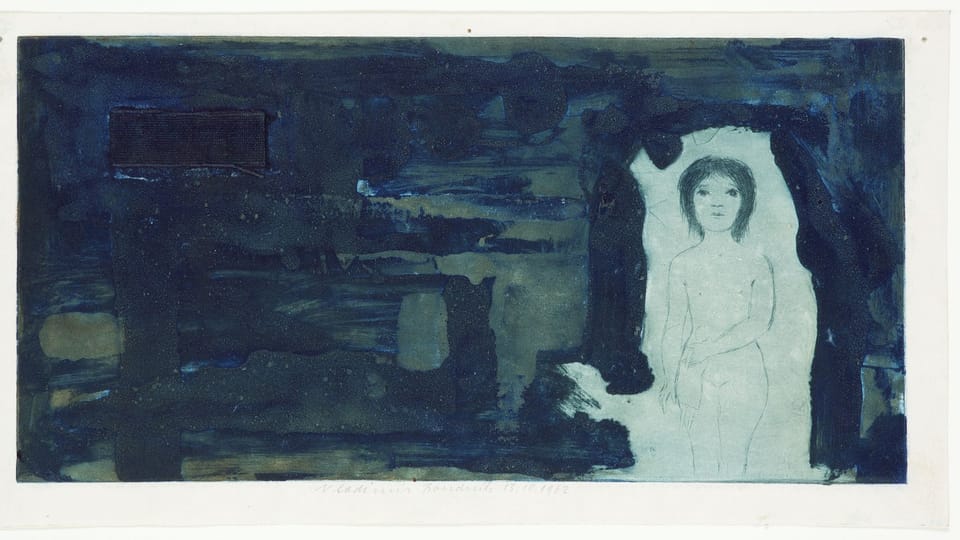Vladimír Boudník: Mädchen in einer Höhle  (Foto: Archiv des Stadtmuseums)