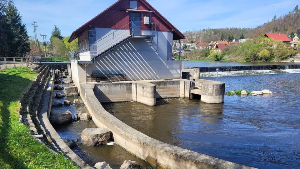 Aufstiegshilfen für wandernde Fische in Nižbor | Foto: Hana Slavická, Radio Prague International Aufstiegshilfen für wandernde Fische in Nižbor | Foto: Hana Slavická, Radio Prague International