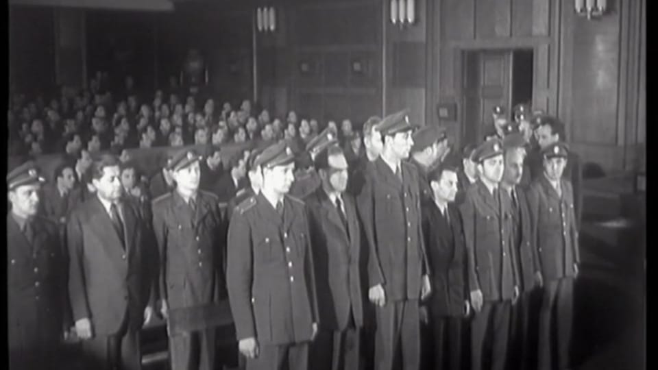 Prozess gegen Slánský, bekannt unter dem längeren offiziellen Namen Prozess gegen die Führung des von Rudolf Slánský geleiteten staatsfeindlichen Verschwörungszentrums | Foto: Nationalarchiv der Tschechischen Republik Prozess gegen Slánský, bekannt unter dem längeren offiziellen Namen Prozess gegen die Führung des von Rudolf Slánský geleiteten staatsfeindlichen Verschwörungszentrums | Foto: Nationalarchiv der Tschechischen Republik