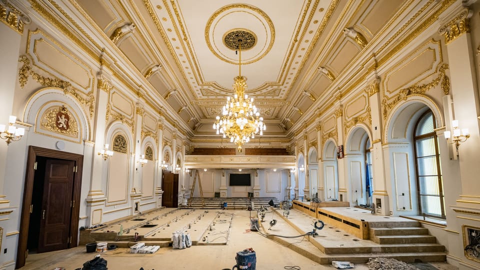 Renovierung des Hauptsitzungssaals der Abgeordnetenkammer | Foto: Lukáš Janičina, Abgeordnetenkammer des Parlaments der Tschechischen Republik Renovierung des Hauptsitzungssaals der Abgeordnetenkammer | Foto: Lukáš Janičina, Abgeordnetenkammer des Parlaments der Tschechischen Republik