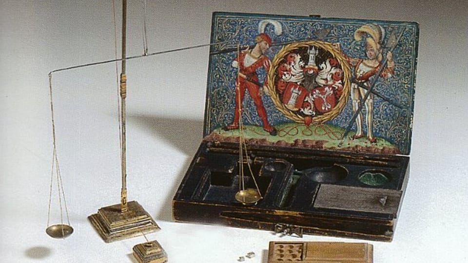 Goldwaage des Kuttenberger Münzmeisters Hans Harsdorfer Goldwaage des Kuttenberger Münzmeisters Hans Harsdorfer