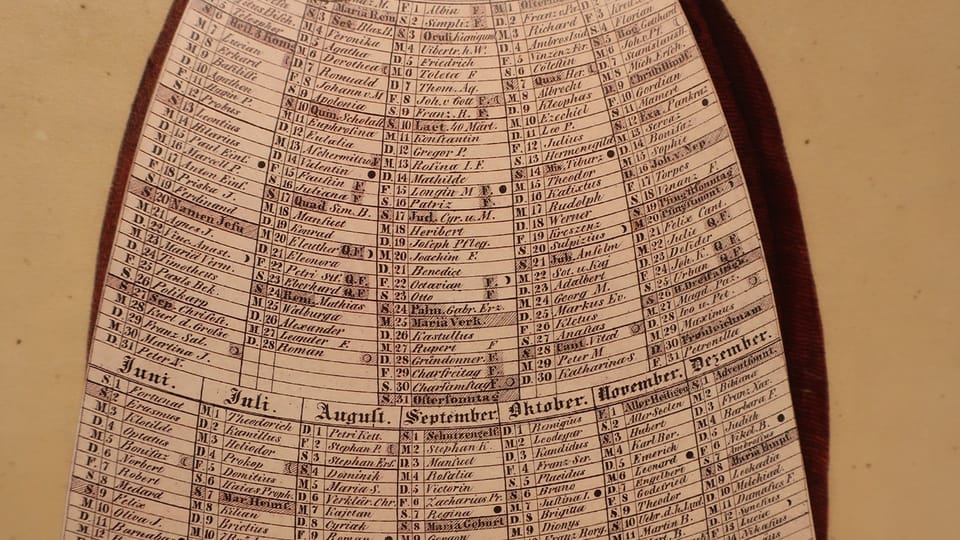 Wandkalender der Prager Stubenmädchen (Foto: Martina Schneibergová) Wandkalender der Prager Stubenmädchen (Foto: Martina Schneibergová)