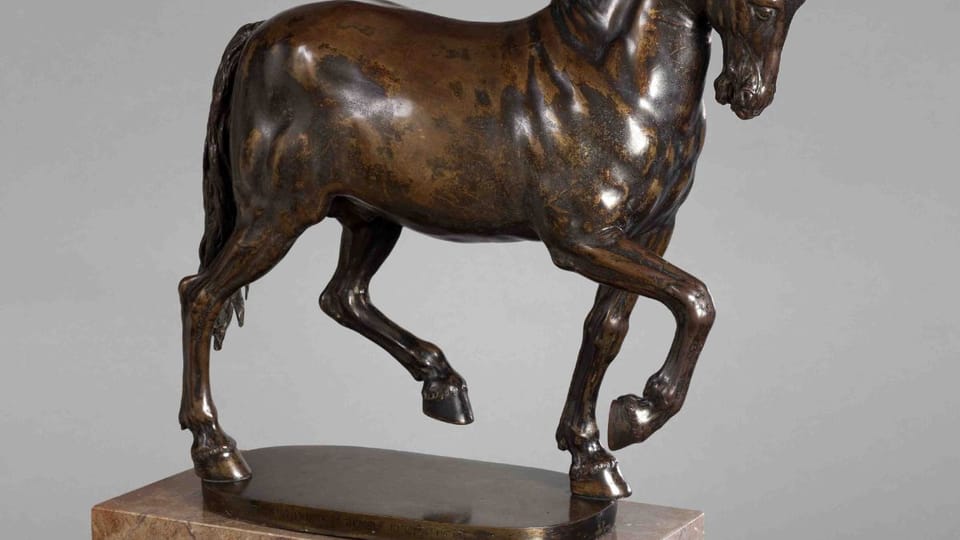 Adriaen de Vries: Schreitendes Pferd (Foto: Archiv der Nationalgalerie in Prag) Adriaen de Vries: Schreitendes Pferd (Foto: Archiv der Nationalgalerie in Prag)