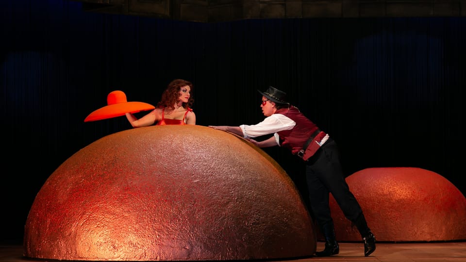„Die Liebe zu den drei Orangen“ (Foto: Dasa Wharton, Archiv des Nationaltheaters in Prag) „Die Liebe zu den drei Orangen“ (Foto: Dasa Wharton, Archiv des Nationaltheaters in Prag)