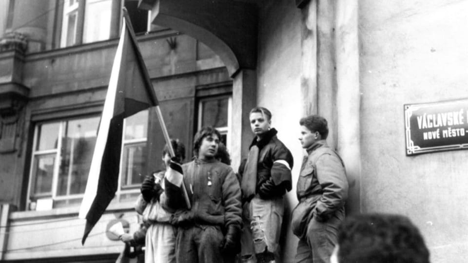 Wenzelsplatz 1989 | Foto: Bedřich Kaas, Tschechischer Rundfunk Wenzelsplatz 1989 | Foto: Bedřich Kaas, Tschechischer Rundfunk