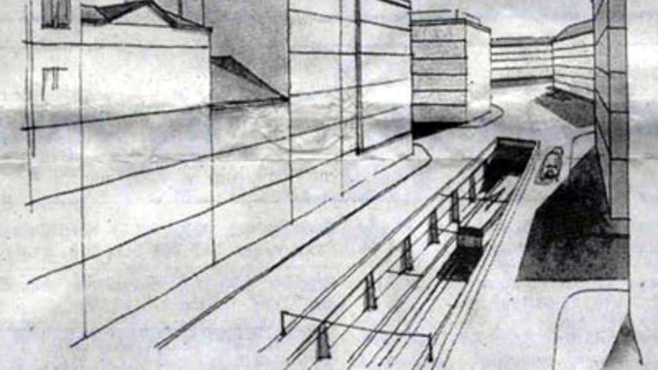 Plan von der Station Museum von 1939