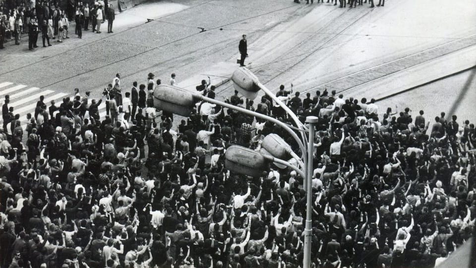 21. August 1969 (Foto: Archiv des Museums der tschechischen Polizei) 21. August 1969 (Foto: Archiv des Museums der tschechischen Polizei)