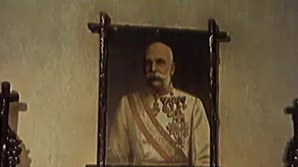 Porträt des Kaisers Franz Josef I. im Film über den braven Soldaten Schwejk  (Foto: YouTube)