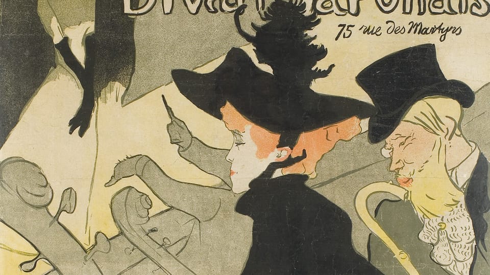 Henri de Toulouse-Lautrec: Divan Japonais (Foto: Archiv des Kunstgewerbemuseums Prag) Henri de Toulouse-Lautrec: Divan Japonais (Foto: Archiv des Kunstgewerbemuseums Prag)