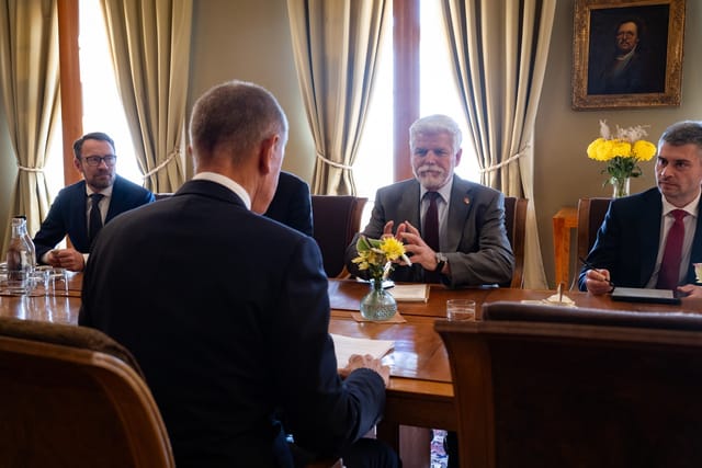 Andrej Babiš und Petr Pavel | Foto: Zuzana Bönisch,  Prager Burg / Büro des Präsidenten der Republik