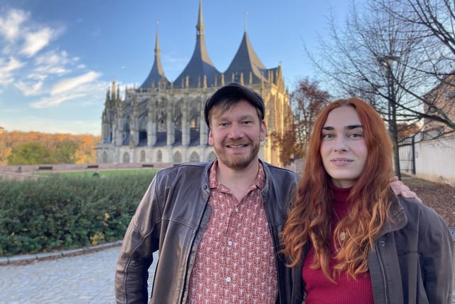 Simon Römer und Judith Krulišová in Kutná Hora | Foto: Ferdinand Hauser,  Radio Prague International