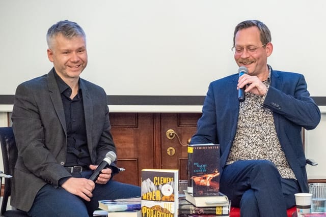 Tomáš Moravec  (links) und Clemens Meyer | Foto: Goethe-Institut