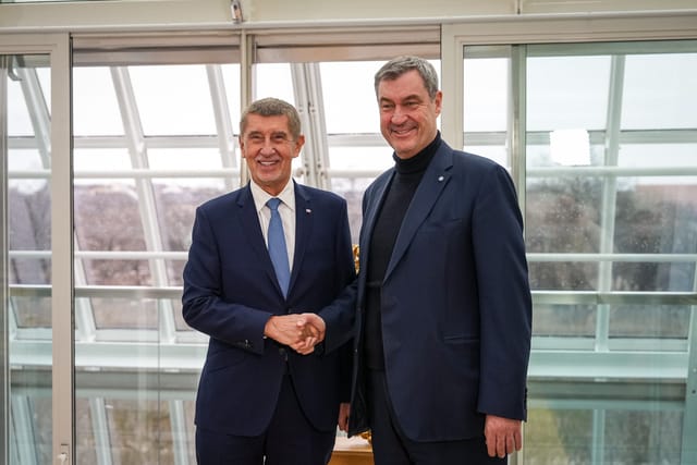 Der tschechische Premier Andrej Babiš und Ministerpräsident Markus Söder | Foto: Regierungsamt der Tschechischen Republik
