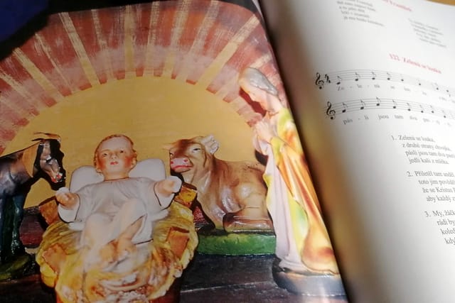 Foto aus dem Buch „Südböhmische Weihnachten“ von Lubomír Tyllner,  Ethnologisches Institut der tschechischen Akademie der Wissenschaften