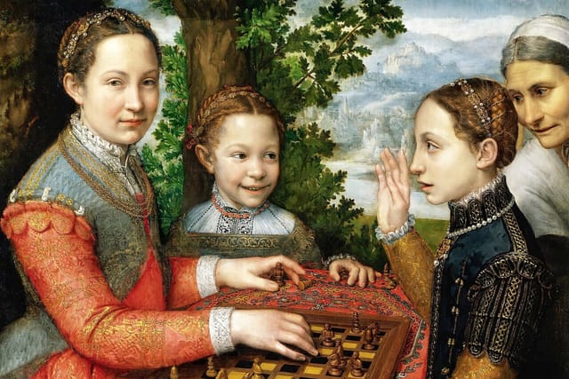 Sofonisba Anguissola,  'Schachspiel',  1555 | Foto: Nationalgalerie Prag