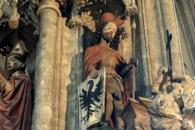 Die Statue des Heiligen Wenzel im Stephansdom in Wien | Foto: Bára Vránová,  Tschechischer Rundfunk