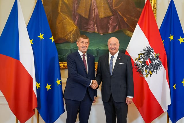 Der tschechische Premier Andrej Babiš und Bundeskanzler Christian Stocker | Foto: Regierungsamt der Tschechischen Republik