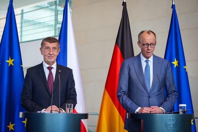 Andrej Babiš und Friedrich Merz | Foto: Regierungsamt der Tschechischen Republik