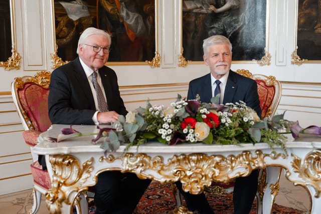 Frank-Walter Steinmeier und Petr Pavel | Foto: Tomáš Fongus,  Prager Burg / Büro des Präsidenten der Republik