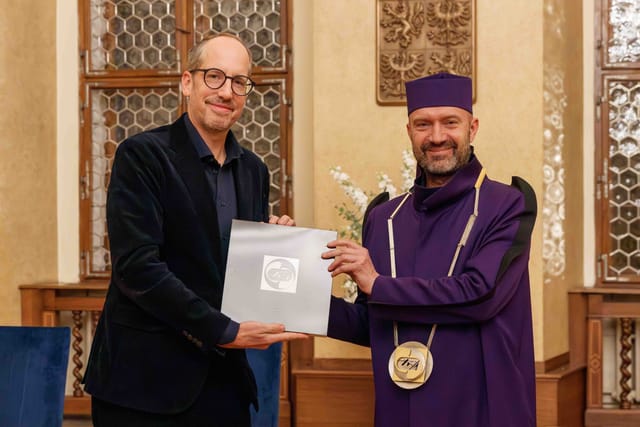 Christoph Niemann  (links) und Vojtěch Aubrecht | Foto: Jitka Sohrová,  Westböhmische Universität in Pilsen