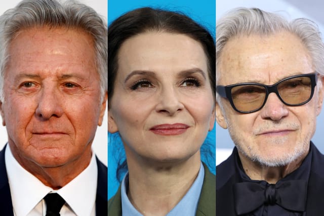 Dustin Hoffman,  Juliette Binoche und Harvey Keitel | Foto: iROZHLAS / Reuters