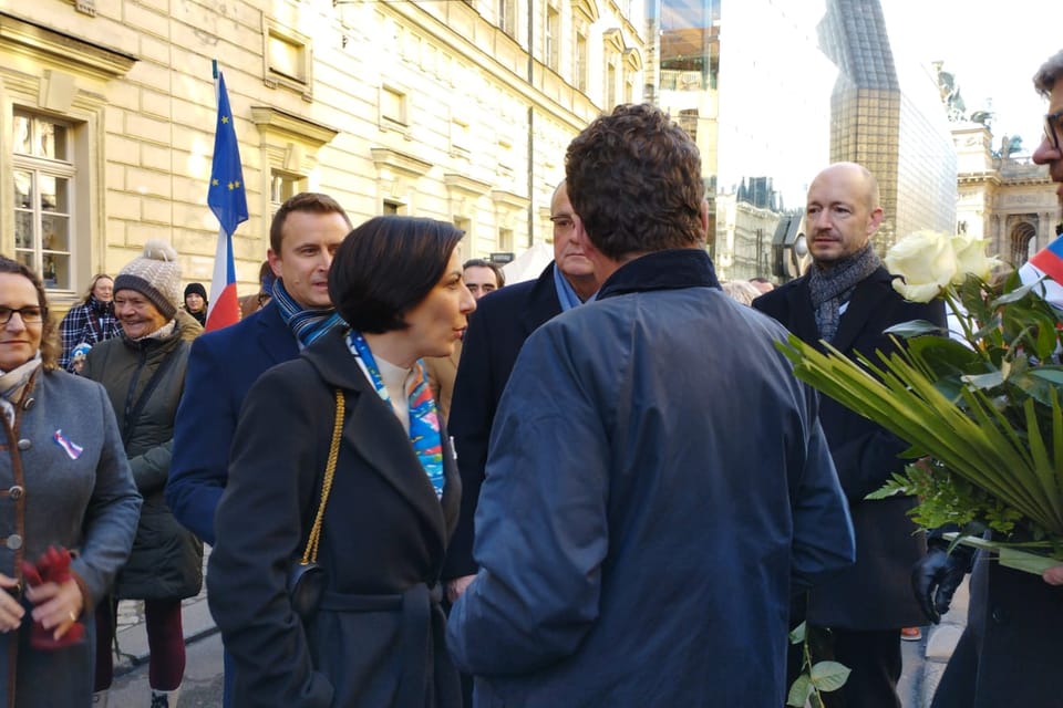 17. November 2023 in den Straßen von Prag | Foto: Igor Budykin, Radio Prague International 17. November 2023 in den Straßen von Prag | Foto: Igor Budykin, Radio Prague International